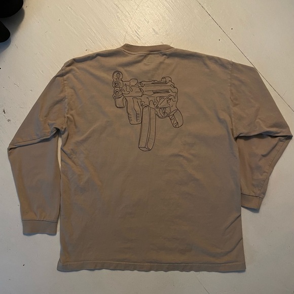 Y2K 212 NYC Mafia Stitching Long Sleeve T-Shirt Hip Hop Streetwear RARE 2000s XL - Picture 3 of 3